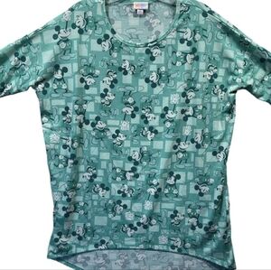 Disney LuLaRoe Irma Mickey Mouse Pattern Tunic Top